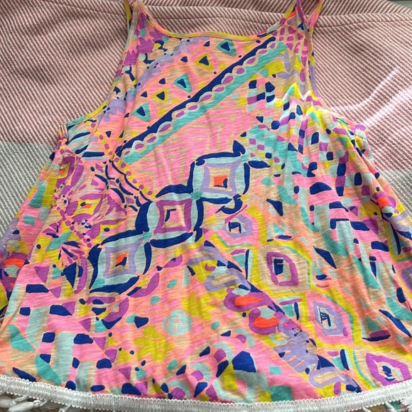 Lilly Pulitzer Tassle Tank Top - LIKE NEW! - Picture 2 of 3